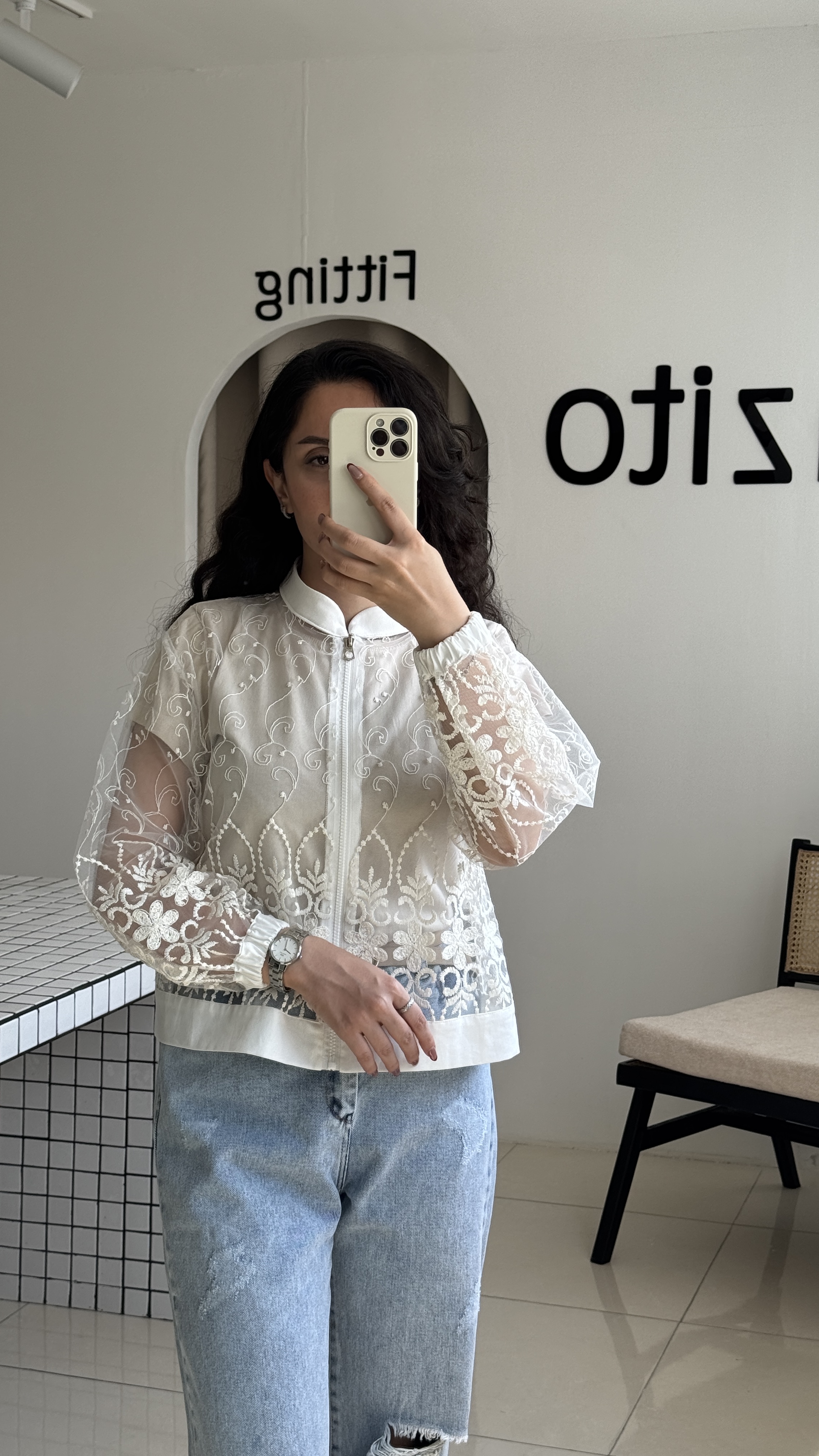 بامبر جکت دانتل شیشه ای