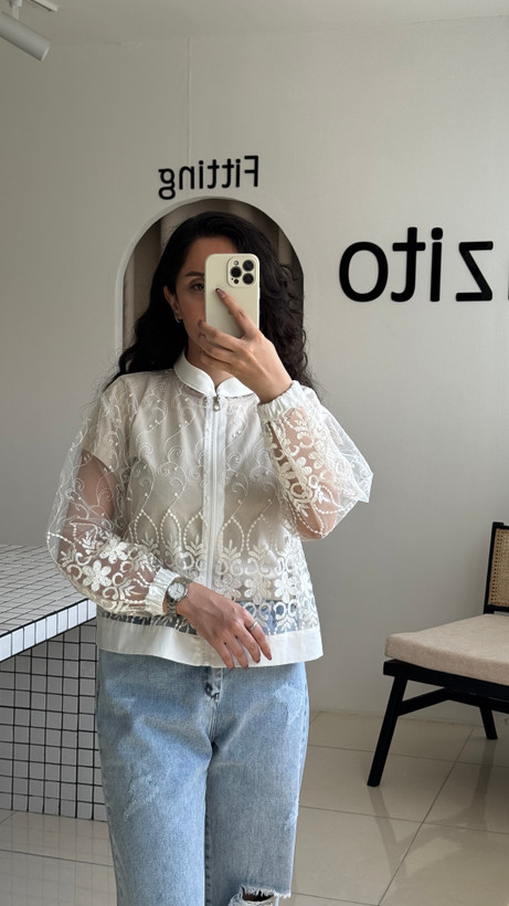 بامبر جکت دانتل شیشه ای
